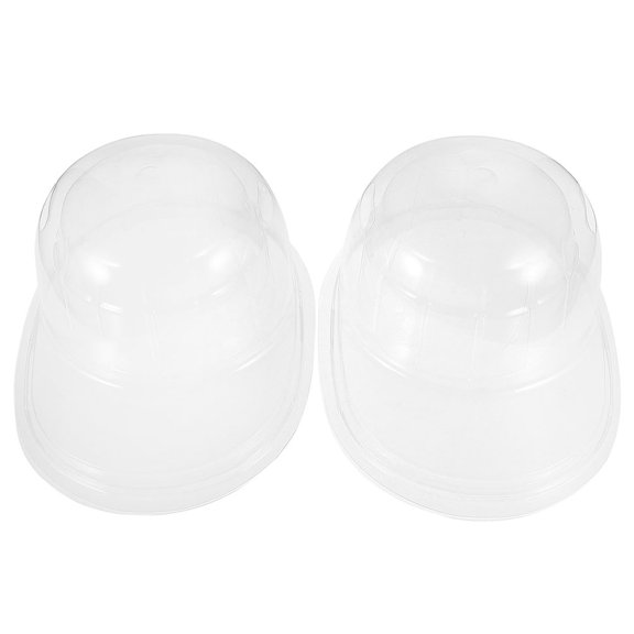 DRAFIDEEP 4pcs Portable Plastic Baseball Cap Holder Box for Display and Storage