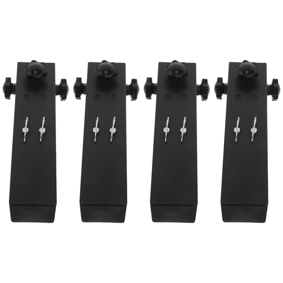 DRAFIDEEP Stable Black Table Leg Risers, Adjustable Height, Perfect for Home and Outdoor Use