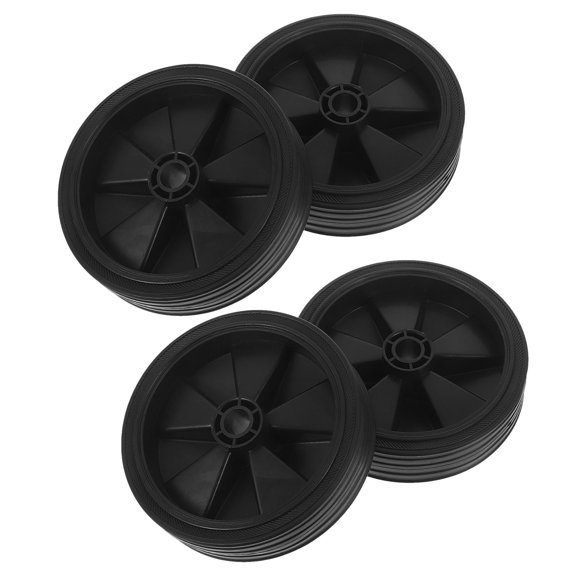 DRAFIDEEP 4Pcs Black Industrial Caster Wheel Plastic Maintenance Free for Portable Compressor Movement
