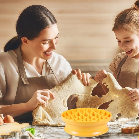 DRAFIDEEP 4-Piece Pineapple Bun Press Cake Mold Set with Easy Release Feature for Bread Extrusion Baking