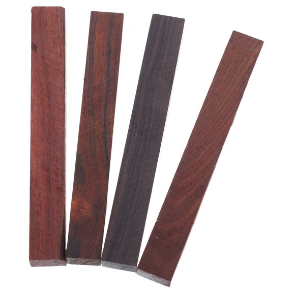 DRAFIDEEP 4Pcs Exotic Wood Pen Blanks for DIY Pen Making with Smooth Texture and Detailed Grain Patterns