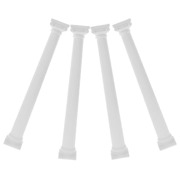 DRAFIDEEP 4Pcs Multi Purpose White Roman Column Statue for Sand Table and Entryway Decor
