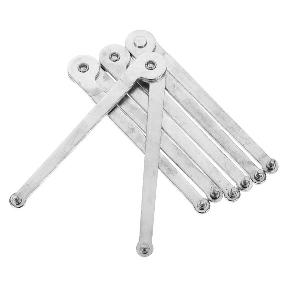 DRAFIDEEP 4Pcs Multifunction Spanner Wrench for Angle Grinder Disassembly with Sturdy Plated Silver Construction