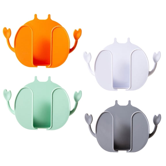 DRAFIDEEP 4Pcs Remote Wall Holder Green Self-Adhesive Design for Family Members and Friends