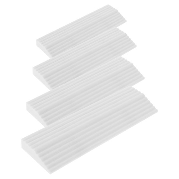 DRAFIDEEP 4Pcs Reusable Rubber Indoor Threshold Ramps for Home Wheelchair and Robot Vacuum Transition