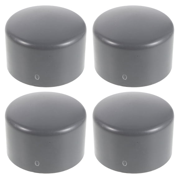 DRAFIDEEP 4-Pack Grey Trailer Axle Dust Caps Bearing Protector Covers for Car Wheel Hub Bearings