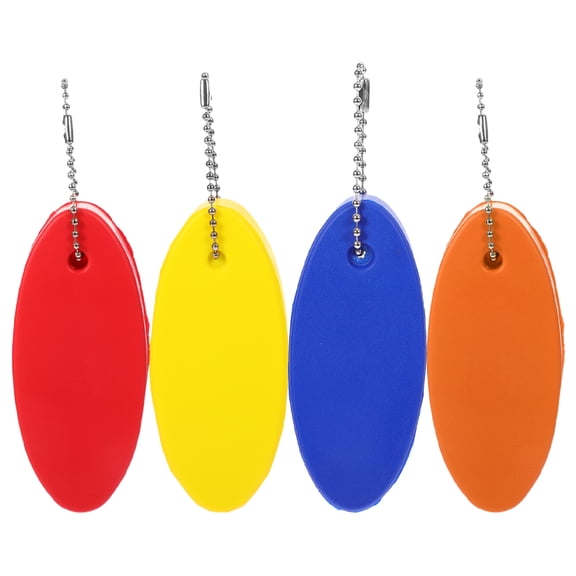 DRAFIDEEP 4pcs Floating Keychains in Red for Durable and Elegant Sports Accessory