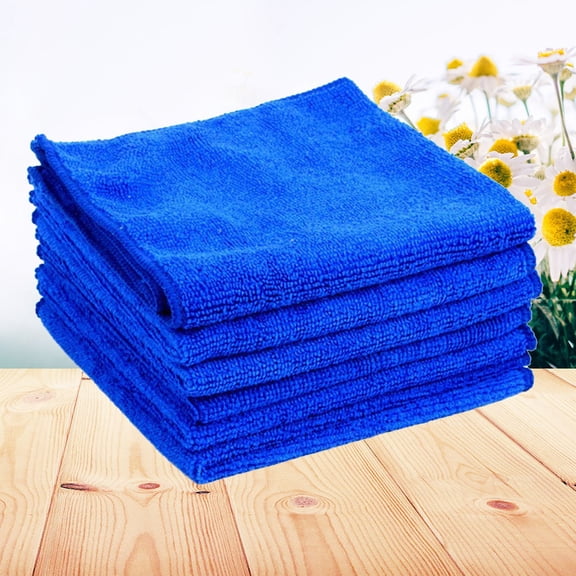 DRAFIDEEP 4 Pack Thickened Plush Polyester Car Drying Towels, Soft Absorbent Cleaning Cloths for Auto, Truck, SUV and Home