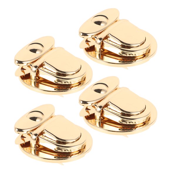 OUNONA 4-Pack Metal Bag Buckles Compact Purse Closure Latches for Handbag Crafting and Accessories