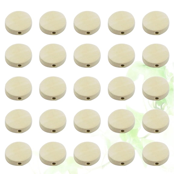 DRAFIDEEP 50 Pcs Decorative Wood Circles for Home Office Decor Rustic Style 3 x 3 x 0.5 in