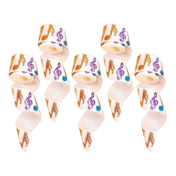 DRAFIDEEP Colorful Musical Note Stickers 500 Pieces for Music Class Rewards