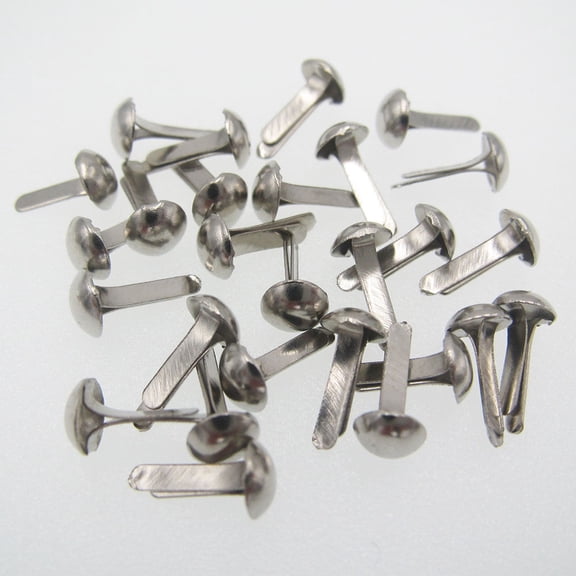 DRAFIDEEP 500Pcs Waterproof Metal Brads Paper Fasteners Assorted Colors Two Leg Design with Portable Organizer Box