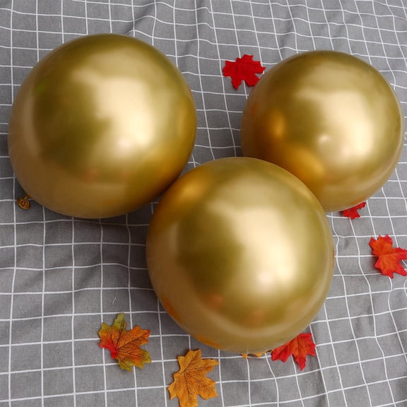 DRAFIDEEP 50Pcs Birthday Balloon Golden Latex for Wedding and Party Decoration