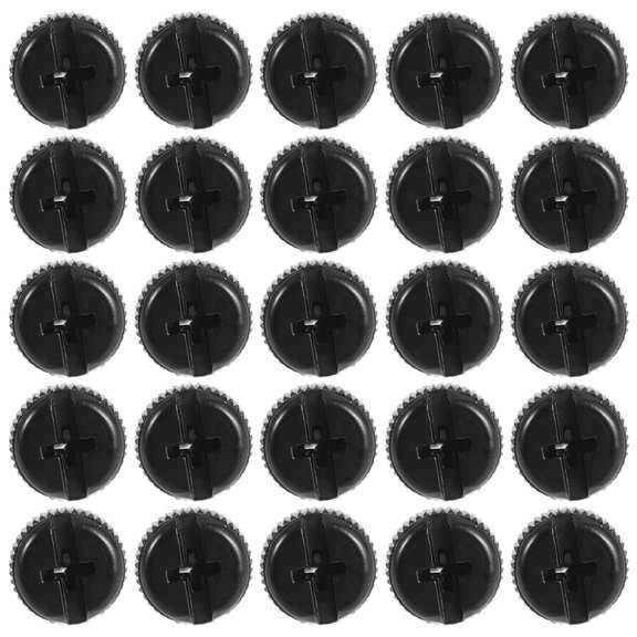 DRAFIDEEP 50Pcs Black Computer Case Thumb Screws Quick Installation Hand Tightened Knurled Screws for Pc Hardware