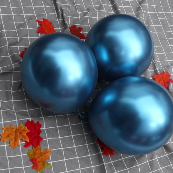 DRAFIDEEP 50Pcs Blue Latex Balloon Metallic Material Perfect for Wedding Party Decoration