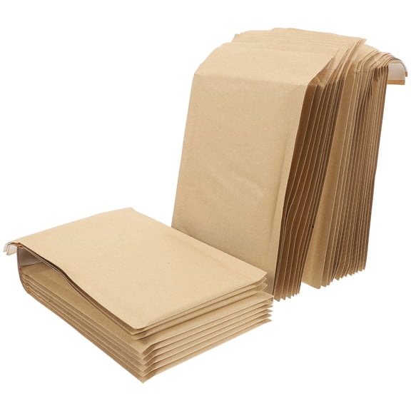 DRAFIDEEP 50Pcs Bubble Mailers Small Kraft Paper Padded Envelopes Waterproof Tear Resistant
