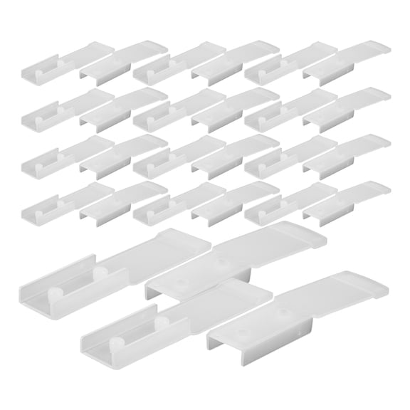 DRAFIDEEP 50Pcs Sofa Hinges Plastic Protector Pads White for Home Furniture and Bed Hinge Protection