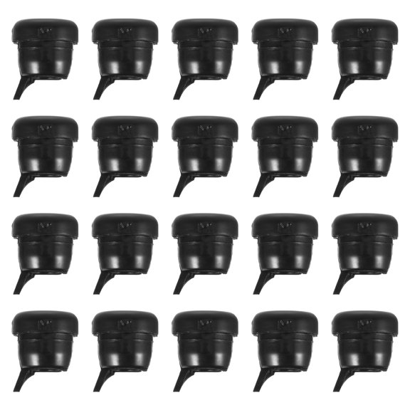 DRAFIDEEP 50Pcs Round Cable Grommet Professional Manufacturing Technology 0.71X0.63X0.63 Inch