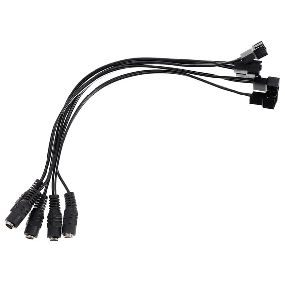 DRAFIDEEP Pc Fan Adapter Power to 4-Pin Adapter ABS 5Pcs