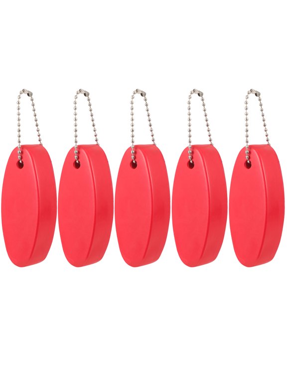 5-Pack PU Floating Key for Water Sports, Boating, Fishing, Surfing and Outdoor Activities