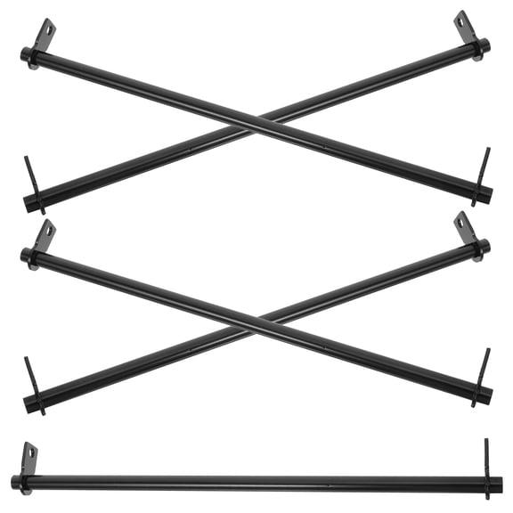 DRAFIDEEP 5-Pack Black Metal Hanging File Folder Rack Rods Replacement Bars for Desk and Filing Cabinets