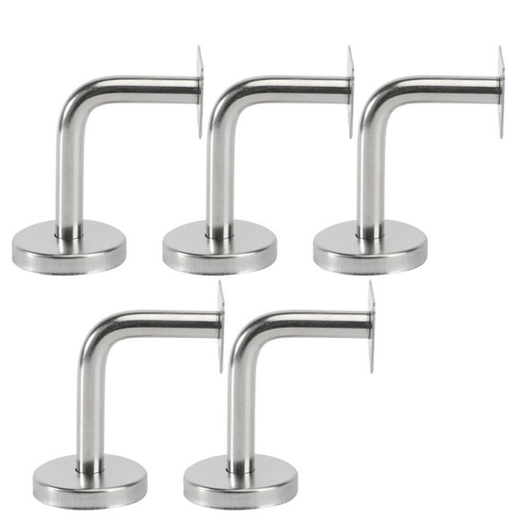 DRAFIDEEP 5Pcs Solid Stainless Steel Handrail Brackets for Lavatory Corridor and Riversides