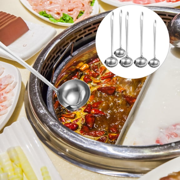 DRAFIDEEP 5pcs Kitchen Oil Strainer Stainless Steel for Fat Oil Separation Cooking Tools