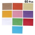 thumbnail image 1 of DRAFIDEEP 60 Pcs Postcard Color Envelope Assorted Color Simple Design for Celebration Users, 1 of 5
