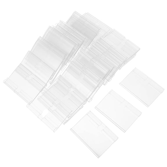 DRAFIDEEP 60 Sets Plastic Basket Labels For Retail Price Tags In Supermarkets