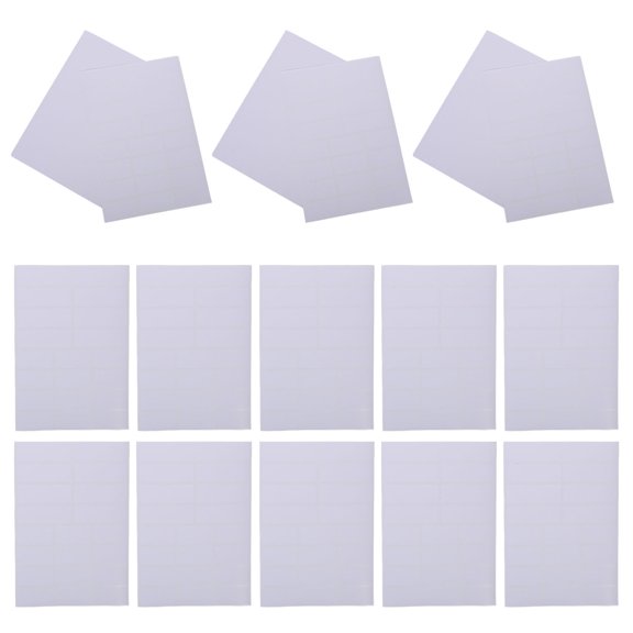 DRAFIDEEP 600Pcs Printable Pantry Food Labels White Self Adhesive Sheets for Kitchen Storage