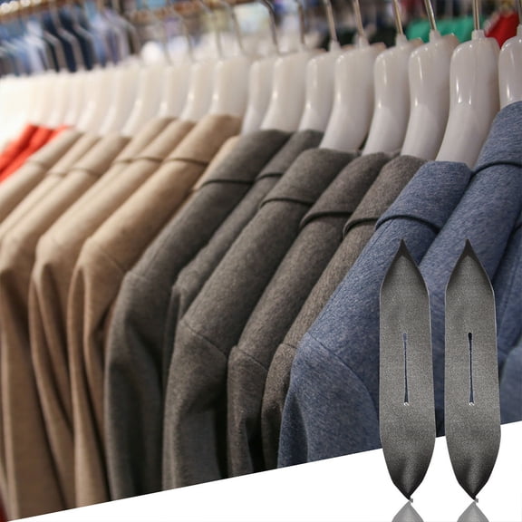 DRAFIDEEP 60pcs Hanger Grips for Clothes Hanger Black Sponge Nonslip Anti Scratch Store Use