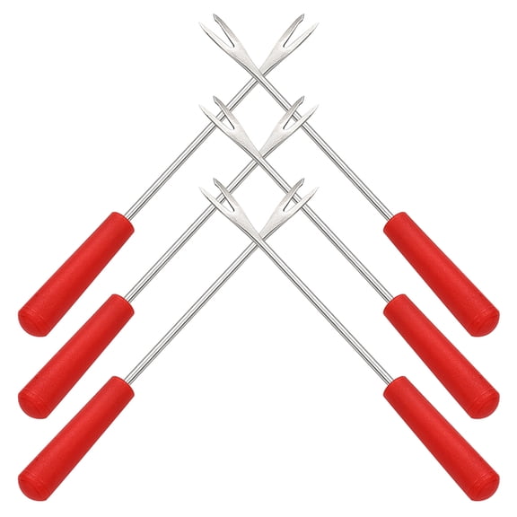 DRAFIDEEP 6Pcs Candy Dipping Forks Stainless Steel Grilling Tools for Picnic Fun