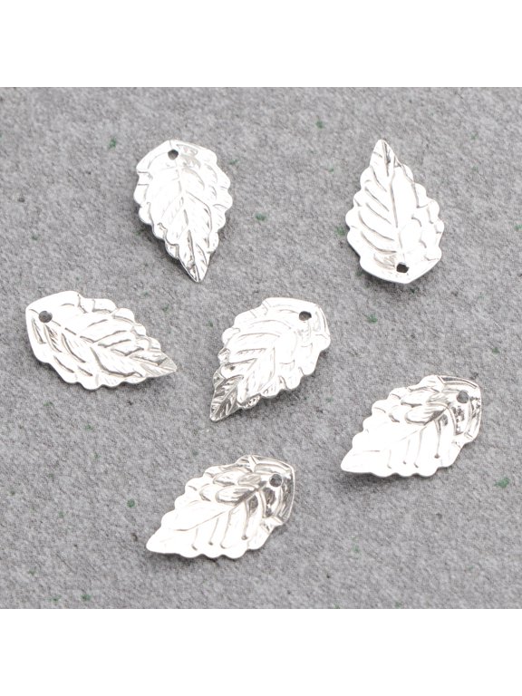 Metal Leaf Charms - Unique Design for Necklace and Bracelet Decor