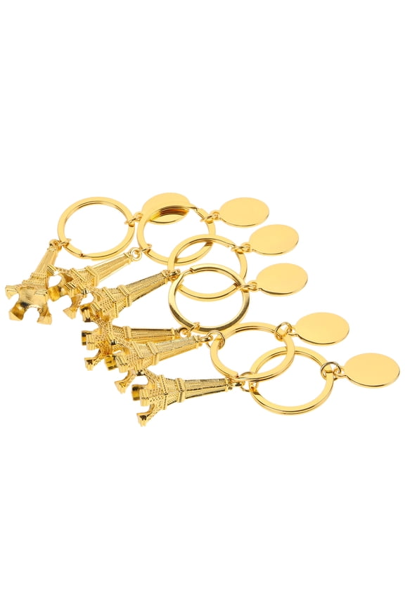 6Pcs Eiffel Tower Keychain Pendants with Vintage Charm Style for Tourists and Parties