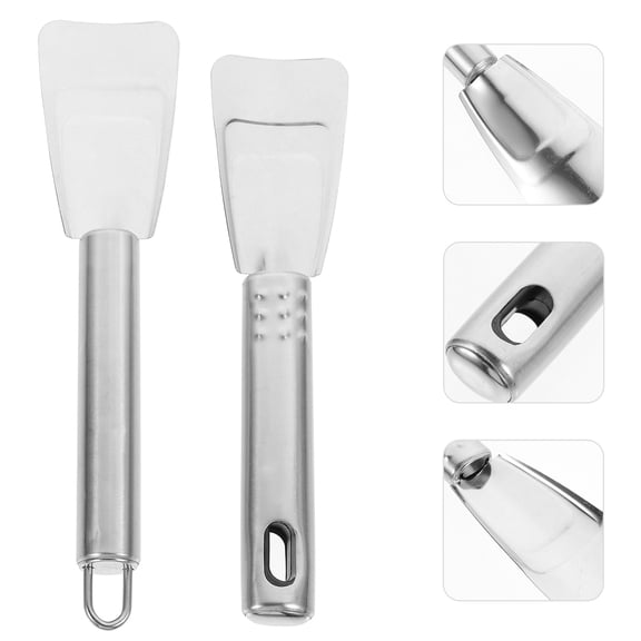DRAFIDEEP 6Pcs Round Tube Handle Ice Scraper for Freezer Ice Scoop
