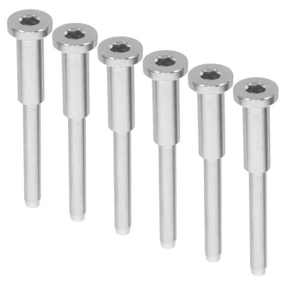 DRAFIDEEP 6Pcs Silver Cable Railing End Fitting Kit with Precision Threaded Stud for Stair and Balcony Railings