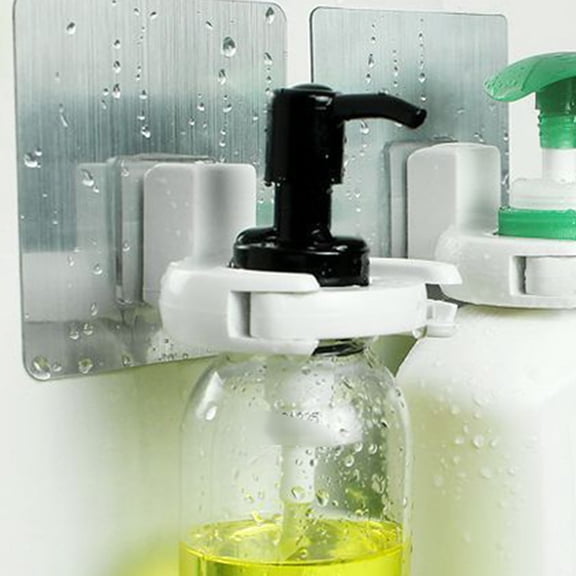 DRAFIDEEP 6Pcs White Universal Bottle Hangers Easy Install Bottle Holder for Home and Hotel
