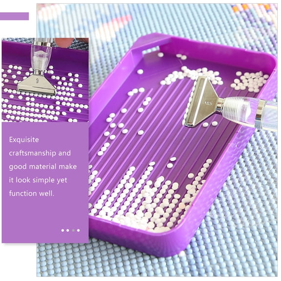 DRAFIDEEP 6-Piece Plastic Bead Sorting Trays, Craft Organizer Set for Jewelry Making, Beading, Projects and Small Parts