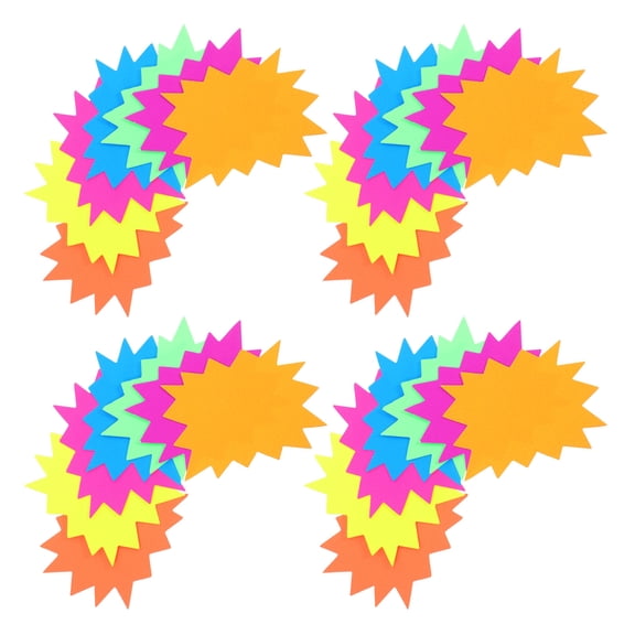 DRAFIDEEP 80pcs Sale Tags For Retail Store Signs Multi Paper For Shoppers