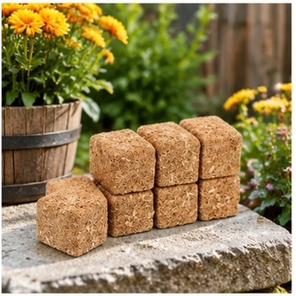 DRAFIDEEP Sleek Wooden Haystack Ornament for Autumn Scene Adornment 8Pcs