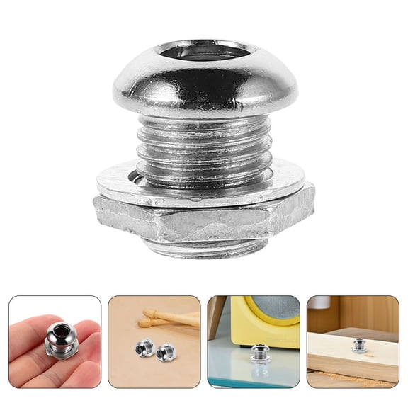 DRAFIDEEP Drum Vent Hole Screws Metal Snare Drum Replacement Parts Hardware Kit