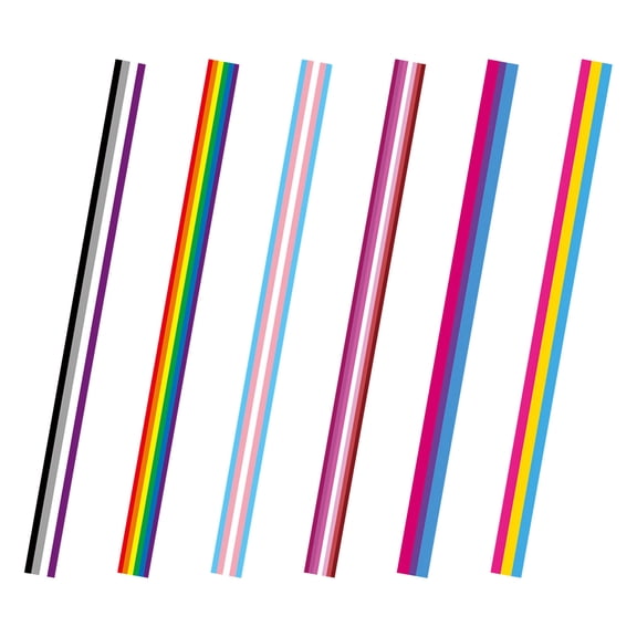 DRAFIDEEP 90x5Cm Rainbow Ribbon for Crafting 6Pcs Assorted Color Polyester Diy Projects
