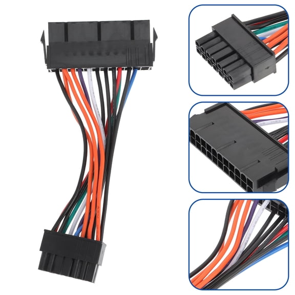 DRAFIDEEP ATX Power Supply Cables 13.0x6.0x0.4In Tinned Wire Copper Material for Motherboard Adapter 1Set