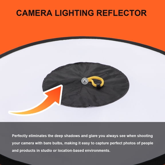 DRAFIDEEP Adjustable Black Camera Lighting Reflector for Even and Smooth Light