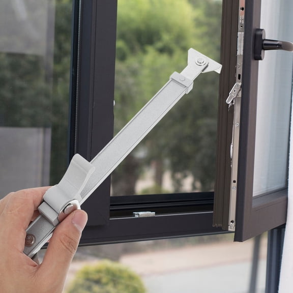 DRAFIDEEP Adjustable Plated Silver Window Limiting Hinge for Casement and Sliding Windows with Enhanced Security