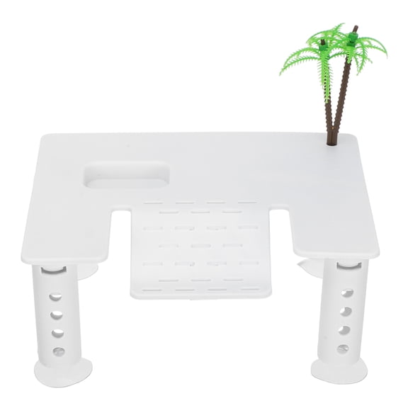 DRAFIDEEP Aquarium Turtle Platform with Suction Cup Durable ABS Material Turtle Tank Basking Area