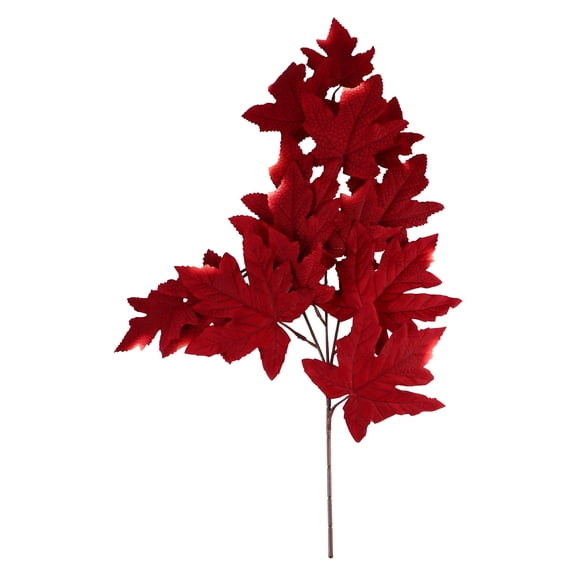 DRAFIDEEP Artificial Autumn Maple Leaves Velvet Photography Props Maple Leaf Shape Home Decor 1 Pc