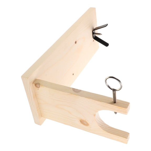 DRAFIDEEP Beige Kitchen Ham Holder with Elegant Wood Metal Build and Easy Install Design for Countertop
