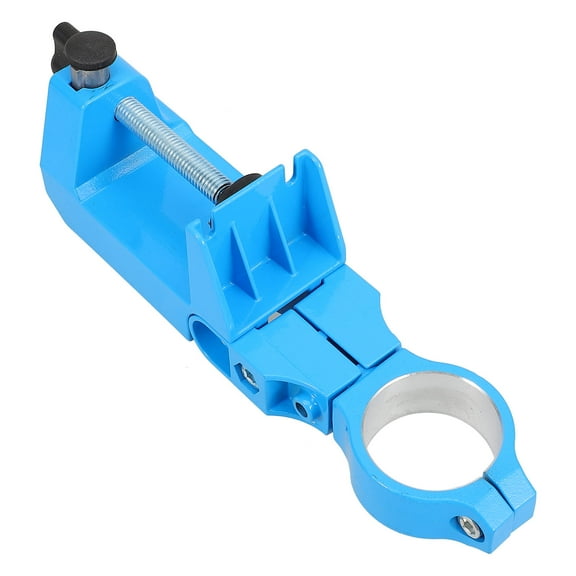 DRAFIDEEP Bench Clamp Drill Clamp Vise Blue Plastic Size Compatibility Workspace Saving 1Pack 11.8X2.2X1.7in
