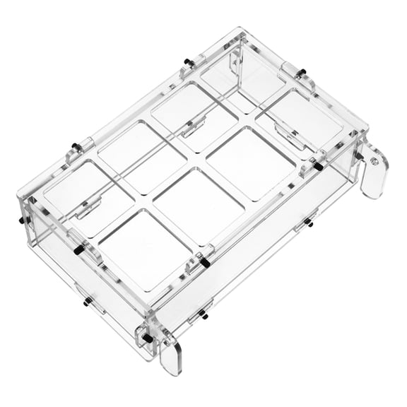 DRAFIDEEP Bird Feeding Case Transparent Plastic Feeder for Parrot and Budgie Cages